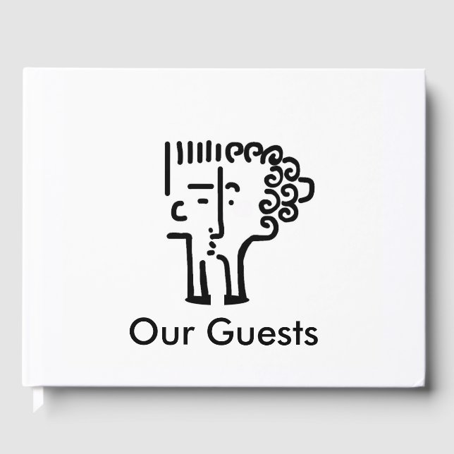 Livre D'or Art moderne Kiss couple (Recto)