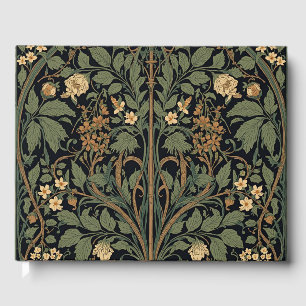 Livre D'or Art nouveau floral Blackthorn de William Morris