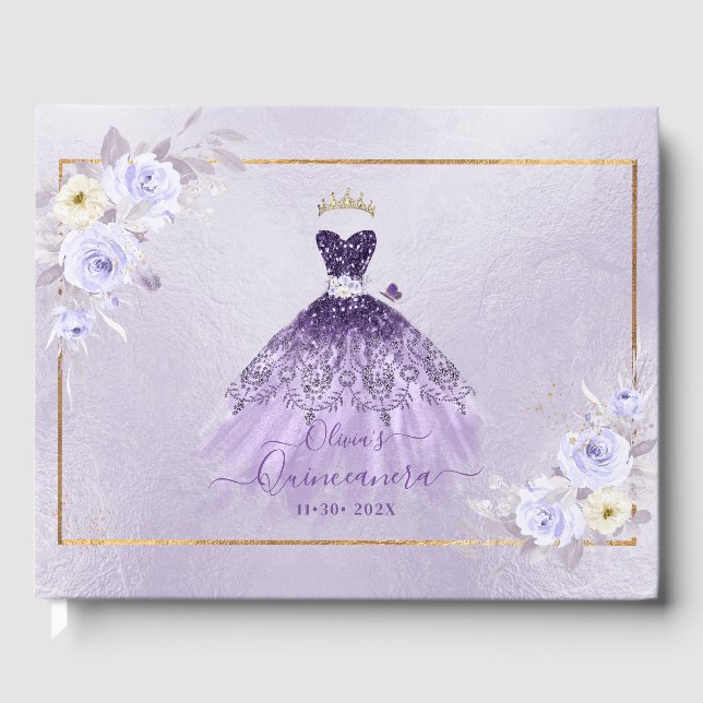 Livre D'or ArtsApp H2 Ombre Violet Parkling Quinceanera (Recto)