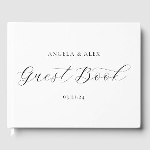 Livre D'or Assez Élégant Mariage Script Swash