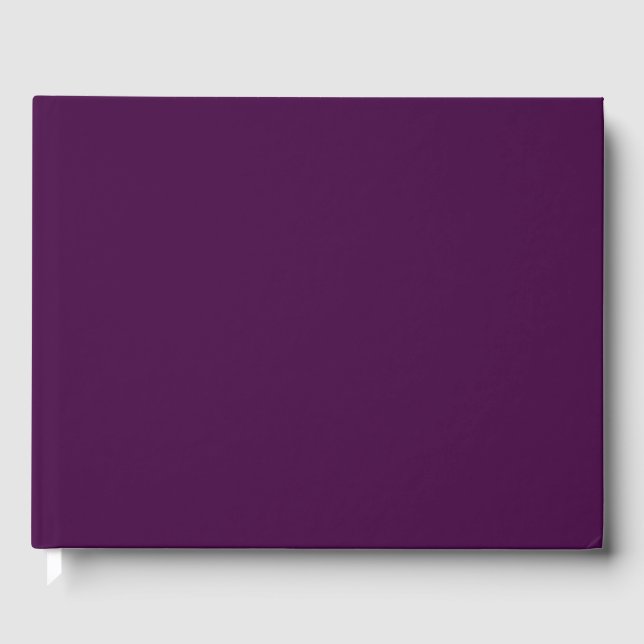 Livre D'or Aubergine Violet Uni (Recto)