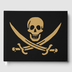 Livre D'or Aztec Gold Crâne et cutlass Pirate Calico Jack
