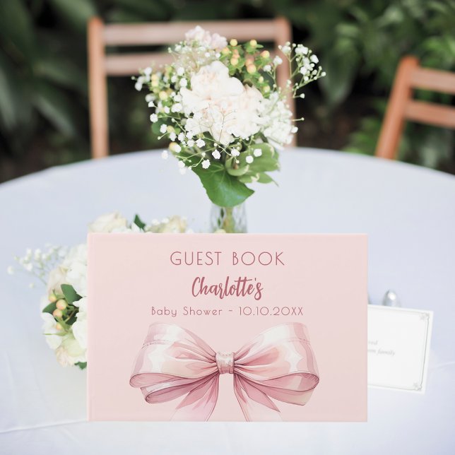 Livre D'or Baby shower arc rose (Créateur téléchargé)