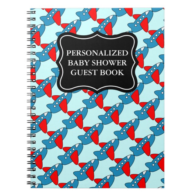 Livre d'or baby shower | carnet personnalisé (Devant)