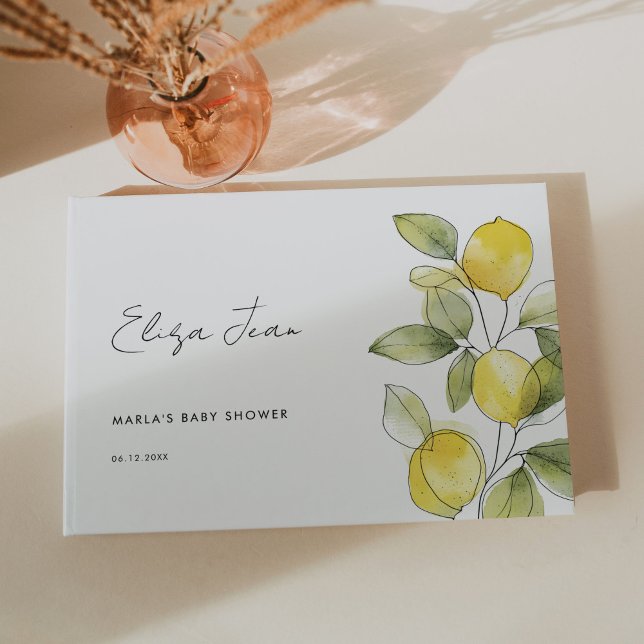 Livre D'or Baby shower citron (Créateur téléchargé)