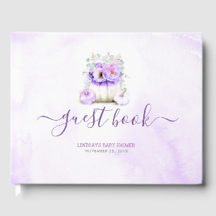 Livre D'or Baby shower de Citrouille de Parties scintillant v