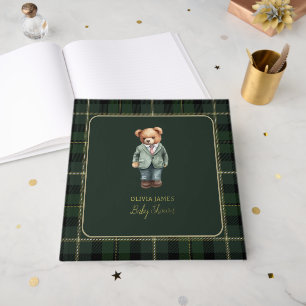 Livre D'or Baby-shower de luxe avec ours en peluche