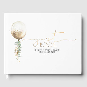 Livre D'or Baby shower Gold Balloon Garland