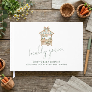 Livre D'or Baby Shower Marché de Producteurs Locaux Mignon