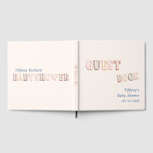 Baby Shower Minimaliste Marron Moderne Neutre Genr