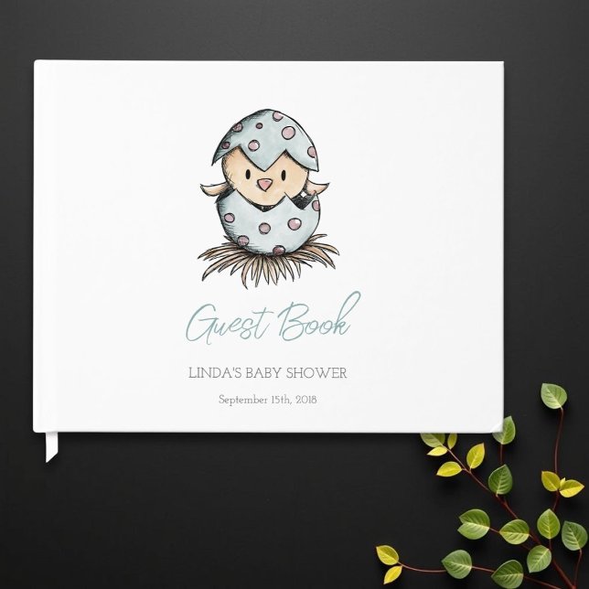 Livre D'or Baby shower simple et élégant d'aquarelle (Créateur téléchargé)