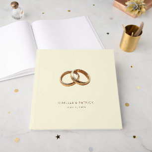 Livre D'or Bagues de mariage crème élégantes