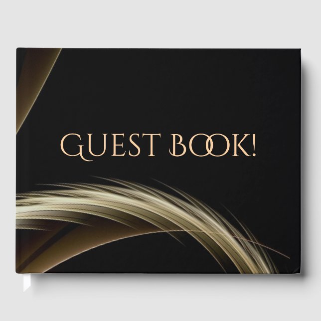 Livre D'or Balayage doré à travers le noir (Recto)