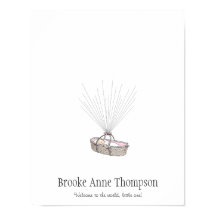 Livre d'or Ballon Empreinte de Bébé - Rose