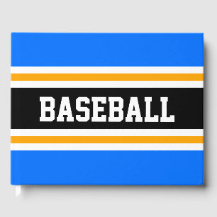 Livre D'or BASEBALL vert vif Jaune noir rayures de course