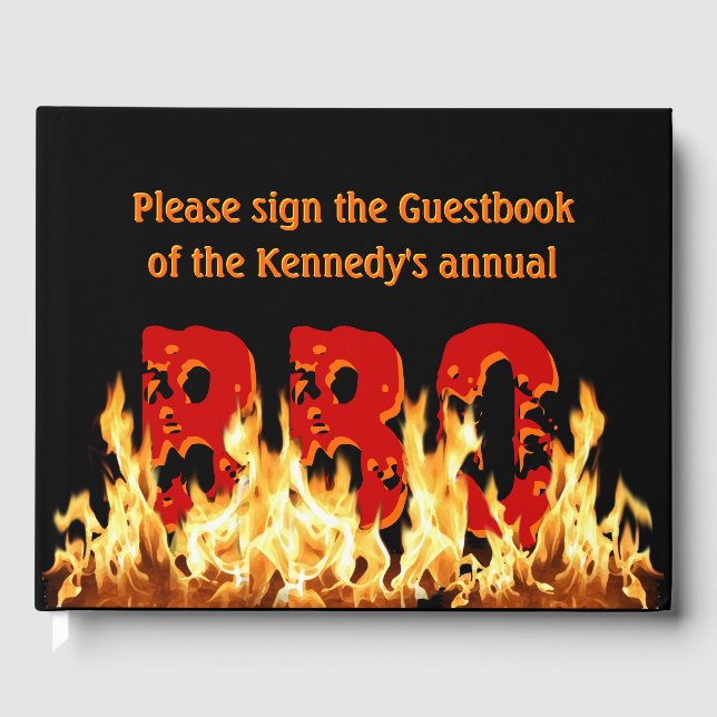 Livre d'or BBQ personnalisable (Recto)