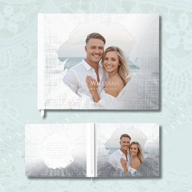 Livre D'or Beach Wedding Foil Guestbook Elegant Guest Books (Créateur téléchargé)