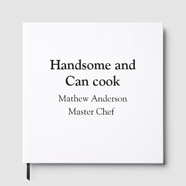 Livre D'or Beau et peut cuisiner ajouter nom master chef date (Recto)