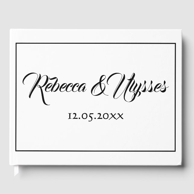 Livre D'or Beau noir et blanc (Recto)