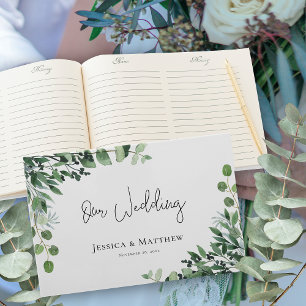 Livre D'or Beau Rustique Mariage Eucalyptus