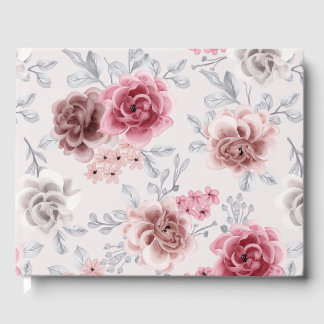 Livre D'or Beau Vintage Chic Cottage Roses