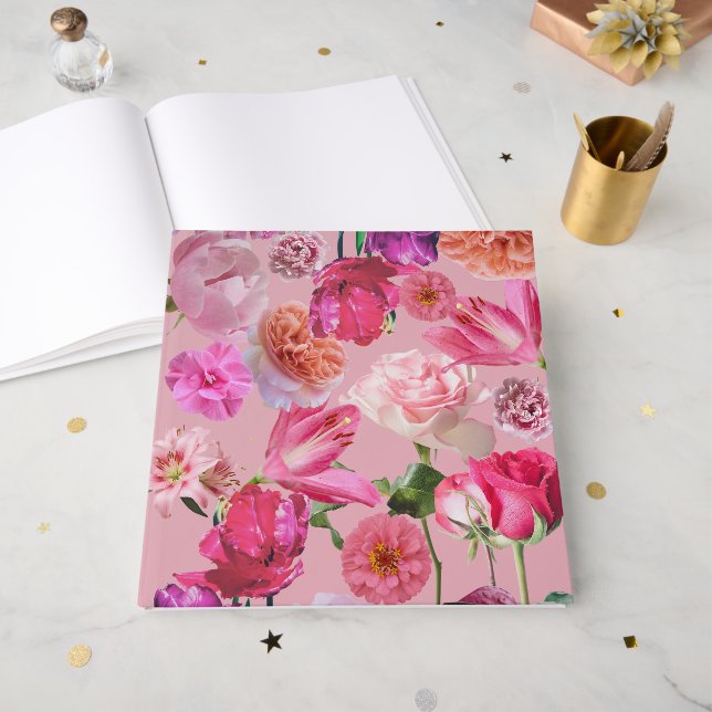 Livre D'or Beautiful flowers (Recto ouvert)