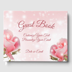 Livre D'or Belle Romantique Roses Roses Roses Rose Floral