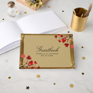 Livre D'or Belle Vintage Gold Mariage damassé