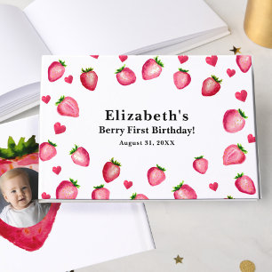 Livre D'or Berry Premier Anniversaire Strawberry Photo Person