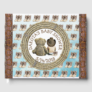 Livre D'or Bientôt b Lil "Cowboy Baby shower Guestbook