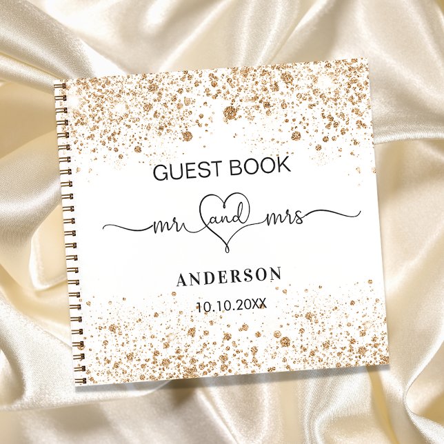 Livre d'or blanc m. mrs coeur mariage (Créateur téléchargé)