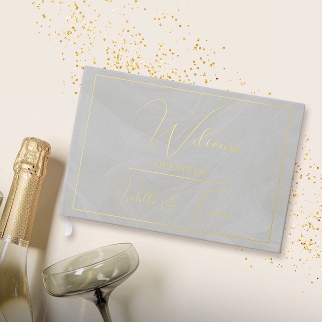 Livre d'or blanc Tulle translucide (Créateur téléchargé)