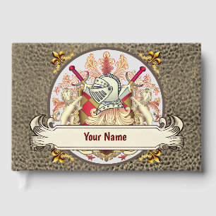 Livre D'or Blason de Famille Red Knight Nom de Famille