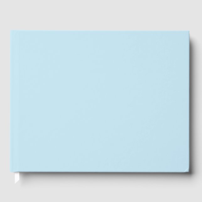 Livre D'or Bleu clair clair uni couleur claire (Recto)