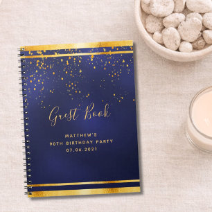Livre d'or bleu de la fête du 90e anniversaire