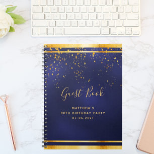 Livre d'or bleu de la fête du 90e anniversaire