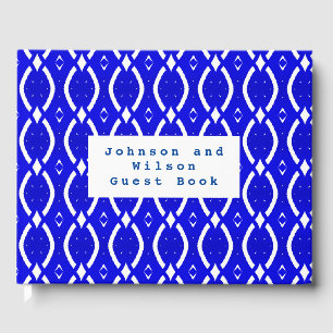 Livre d'or bleu et blanc 