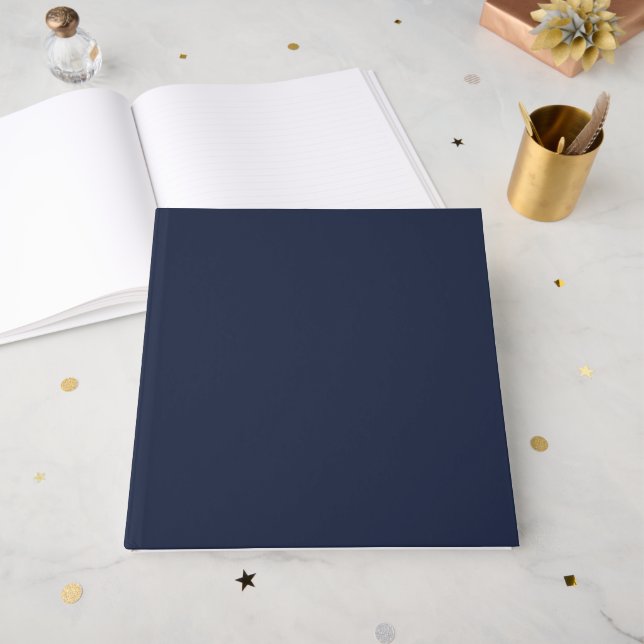 Livre D'or Bleu marine (Recto ouvert)