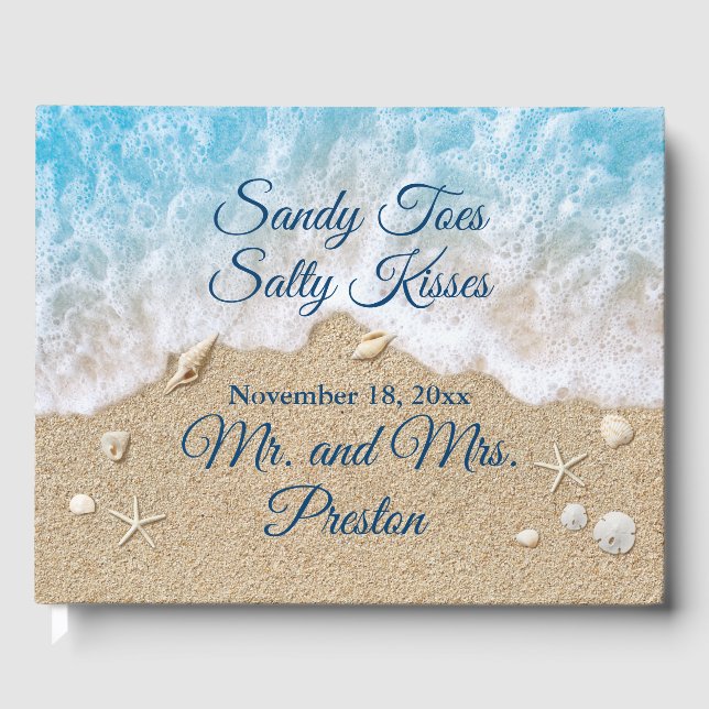 Livre D'or Blue Beach Waves Sandy Toes (Recto)