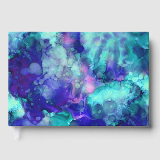 Livre D'or blue fantasy watercolors :