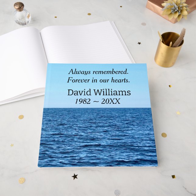 Livre D'or Blue Lake Michigan (Recto ouvert)