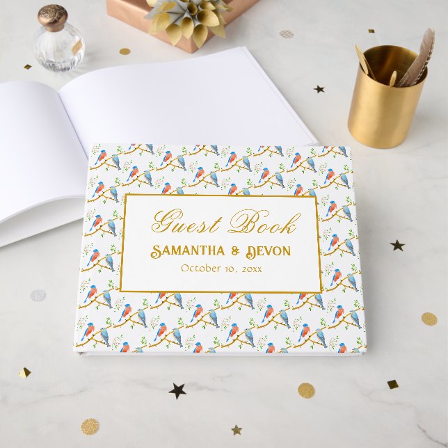 Livre D'or Bluebirds Wedding (Recto ouvert)