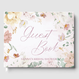 Livre D'or Blush Floral Guest Book