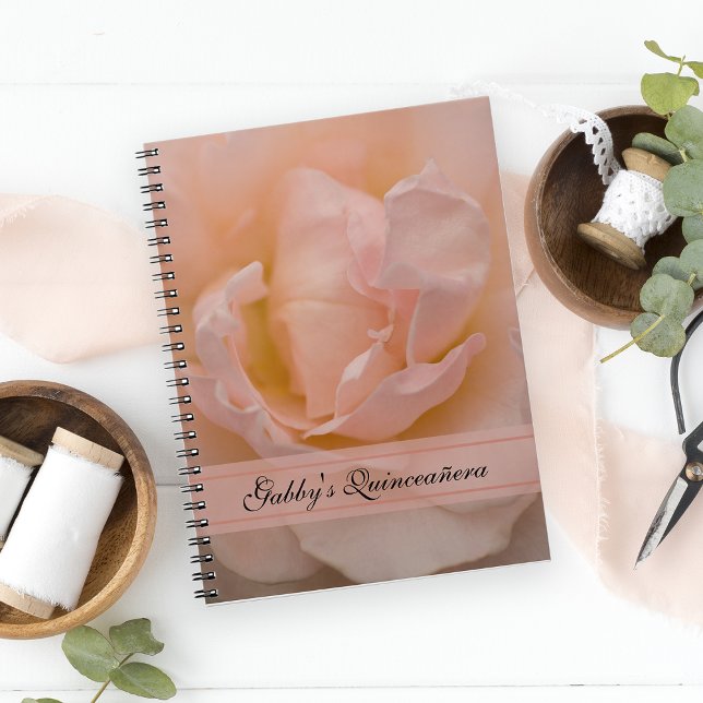 Livre d'or Blush Rose Quinceañera (Créateur téléchargé)