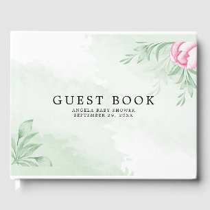 Livre D'or Boho Aquarelle Eucalyptus Baby shower