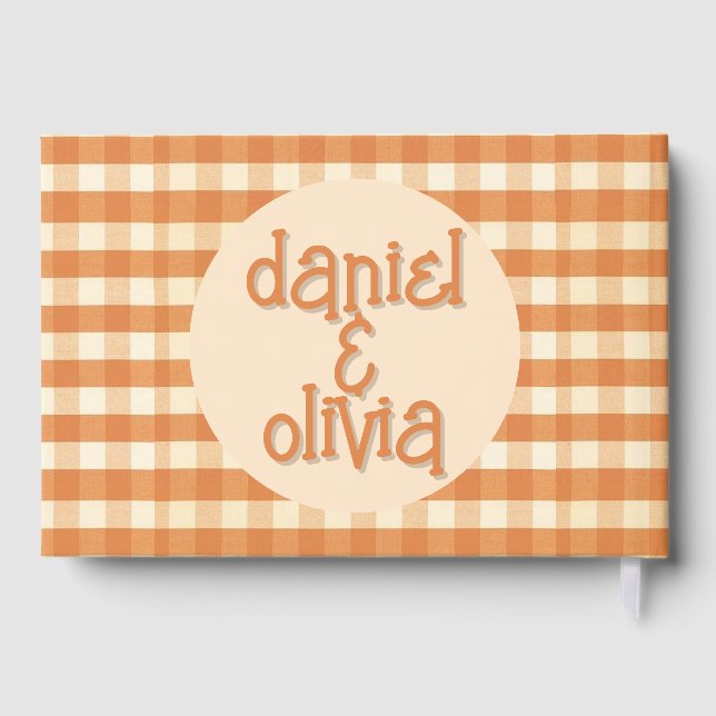 Livre D'or Boho Retro Super coloré Wavy Mariage (Verso)