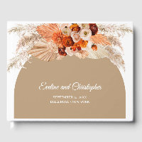 Boho Rust Terracotta Fleurs et Pampas Grass