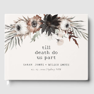 Livre D'or Boho Rustique rouille gothique Mariage botanique n