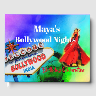Livre D'or Bollywood Indien Anniversaire Hindou coloré modern