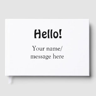 Livre D'or Bonjour ajoutez un message de nom simple modèle co